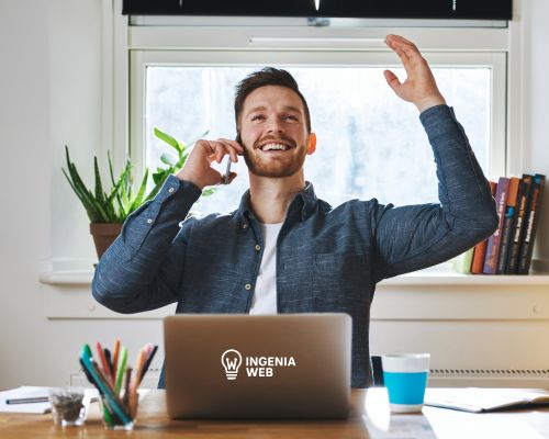 Emprendedor feliz